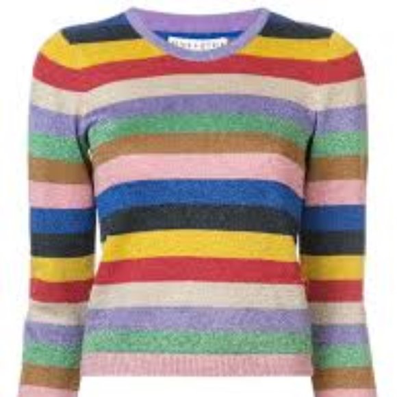 Colorful Striped Women's Top - Picture 1 of 6